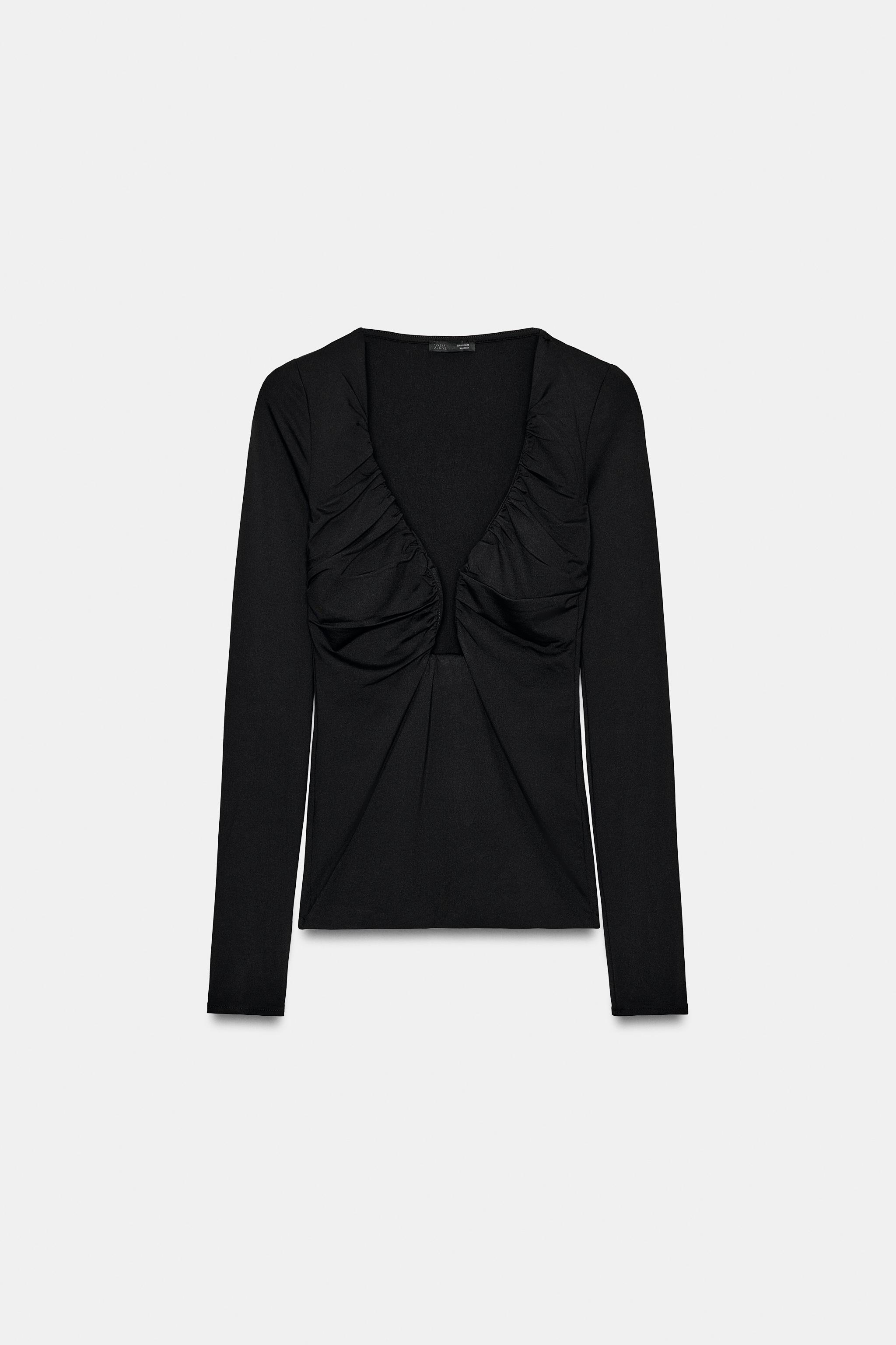 TOP DRAPÉ EN POLYAMIDE